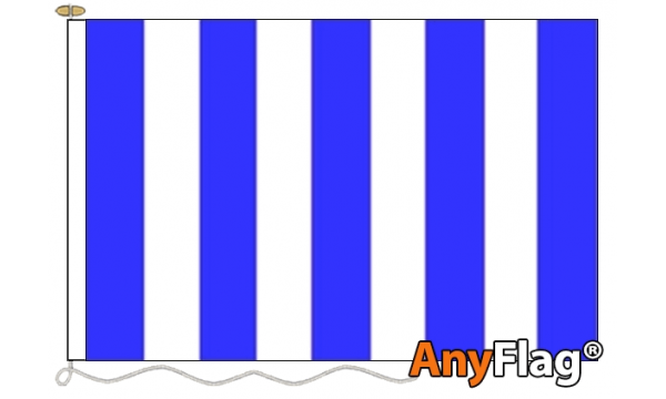 Striped Ensign Blue/White Custom Printed AnyFlag®